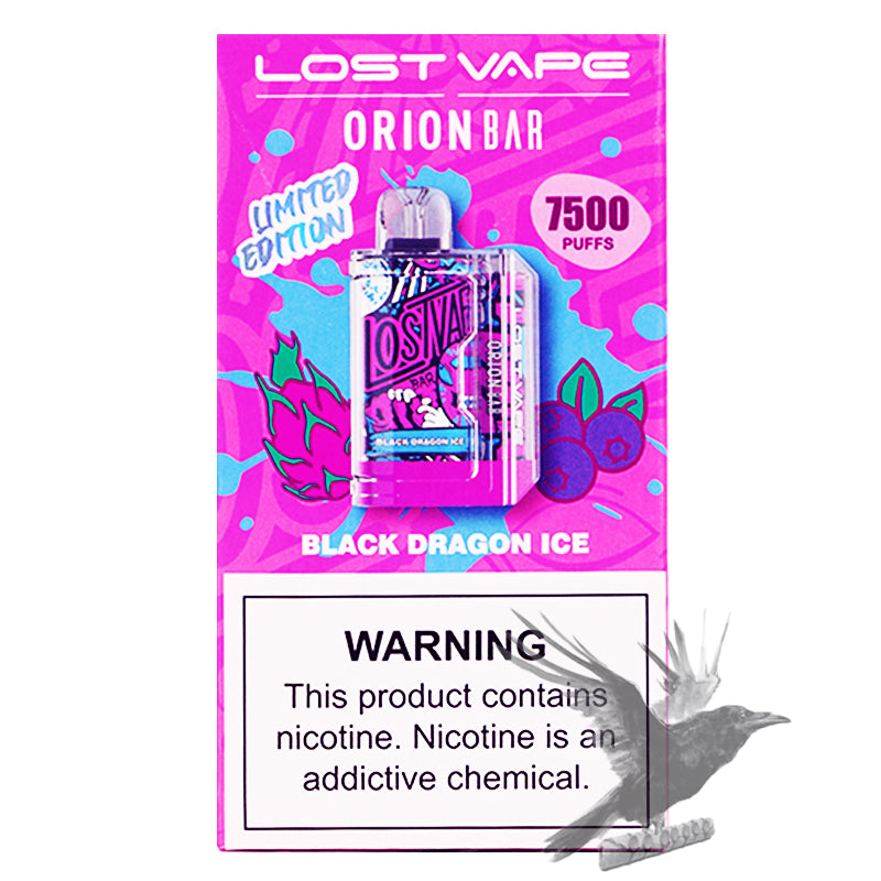 Lost Vape Orion Bar Black Dragon Ice