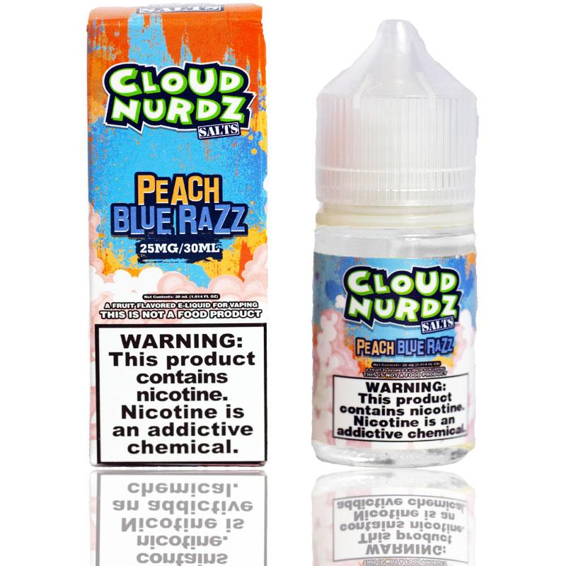 Cloud Nurdz Peach Blue Razz Salt Nic| $10.49