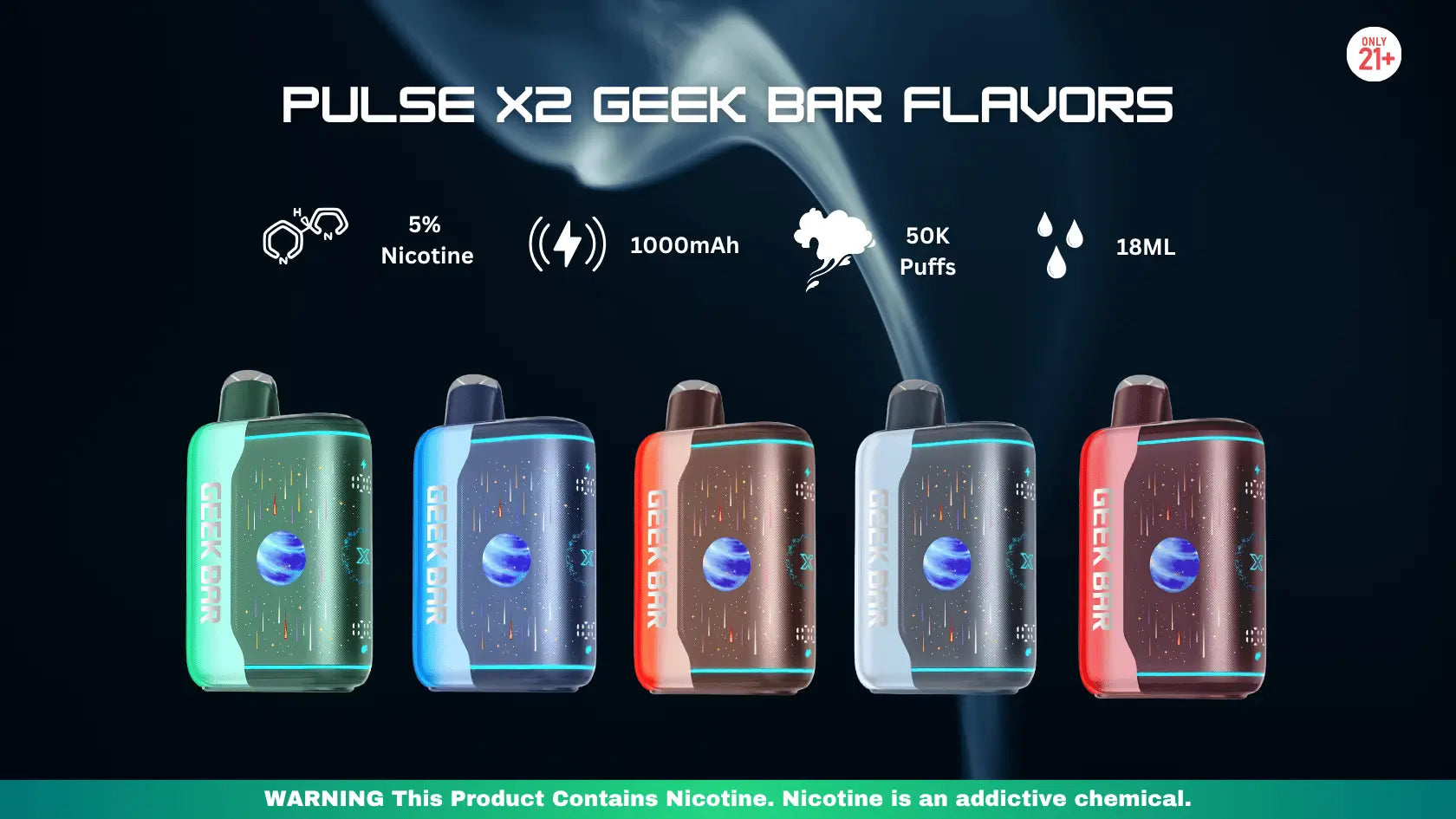 Pulse X2 Geek Bar Flavors