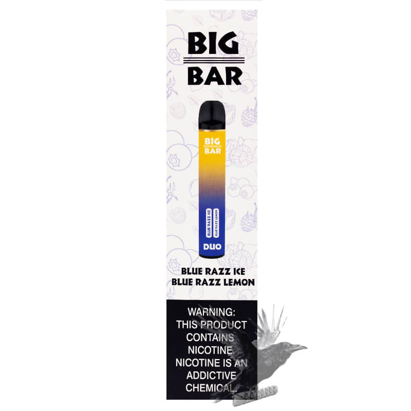 Big Bar Duo Disposable Vape Blue Razz Ice Blue Razz Lemon