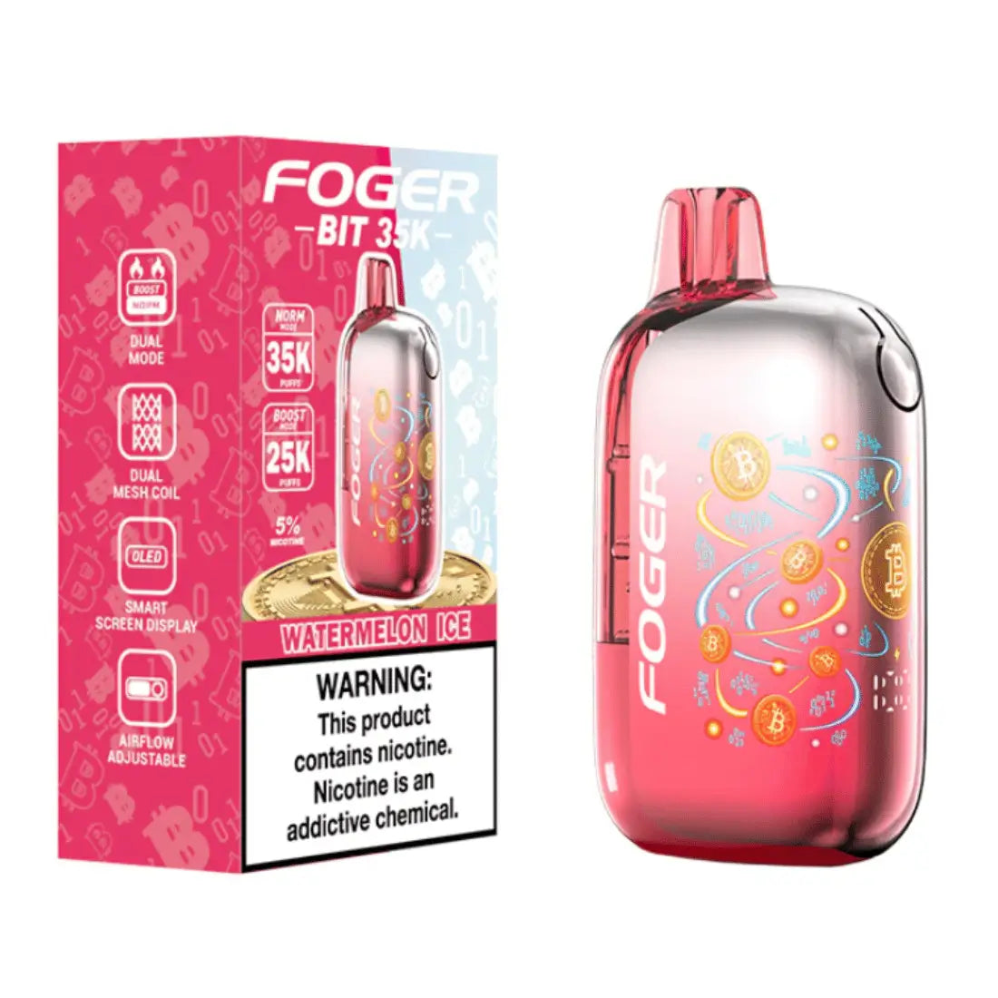 Foger Bit Watermelon Ice | 35000 Puffs | Raven Route