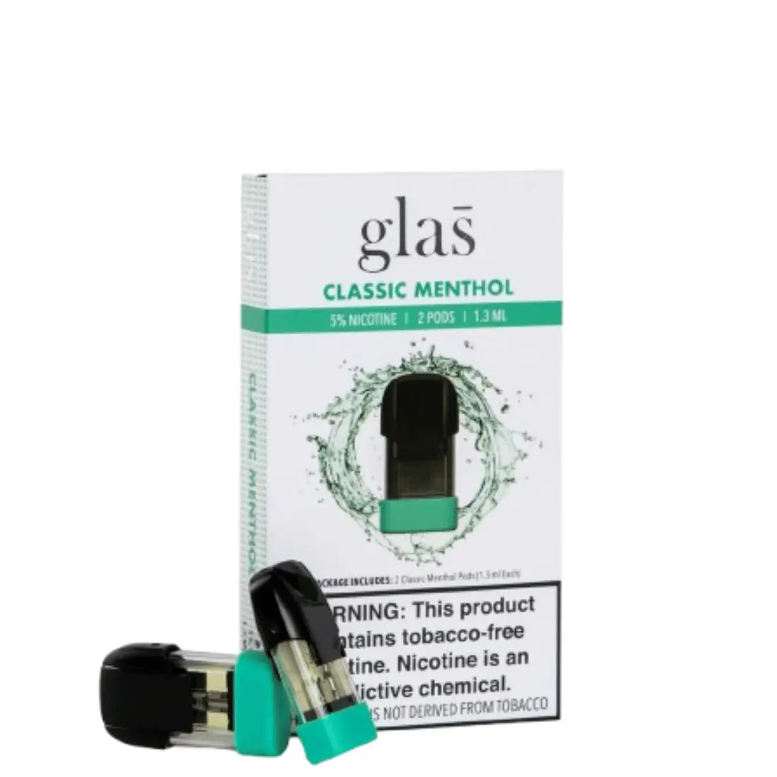 Glas Classic Menthol Pods — 50MG Nic Salt — Raven Route
