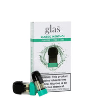 Thumbnail for Glas Classic Menthol Pods — 50MG Nic Salt — Raven Route