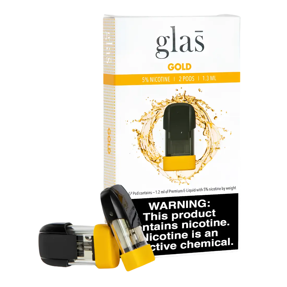Glas Gold Pods — 50MG Nicotine Salt — Raven Route