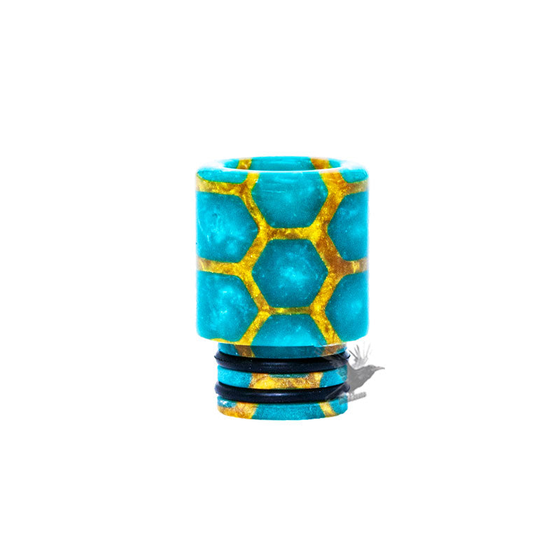 Serpents Belly 510 Drip Tip Turquoise Gold