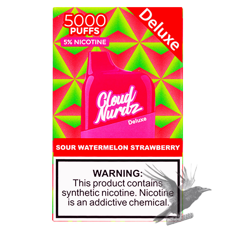 Cloud Nurdz Deluxe Sour Watermelon Strawberry