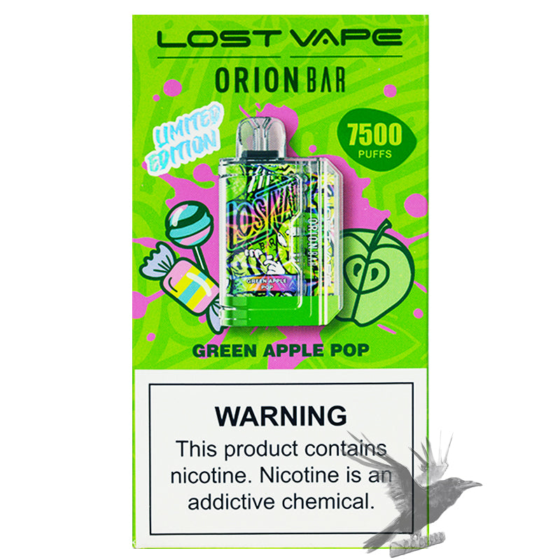 Lost Vape Orion Bar Green Apple Pop