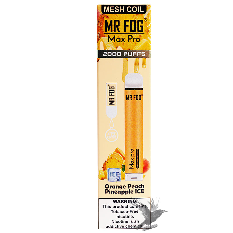 Mr Fog Max Pro Disposable Vape - 2000 Puffs - $12.88 Mr Fog Max Pro Disposable Vape - 2000 Puffs - $12.88