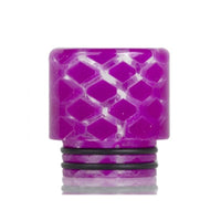 Thumbnail for 810 Clear Snakeskin Resin Drip Tip Light Purple