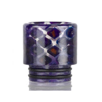 Thumbnail for 810 Clear Snakeskin Resin Drip Tip purple
