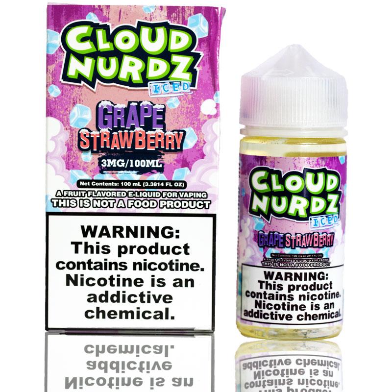 Cloud Nurdz Grape Strawberry Iced | $11.49 | Fast Shipping
