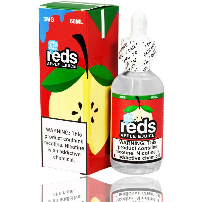 Reds Apple Iced eJuice by Vape 7 Daze 60mL | Raven Route