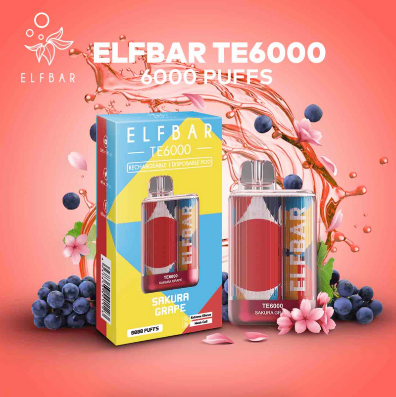 Elf Bar TE6000 Sakura Grape