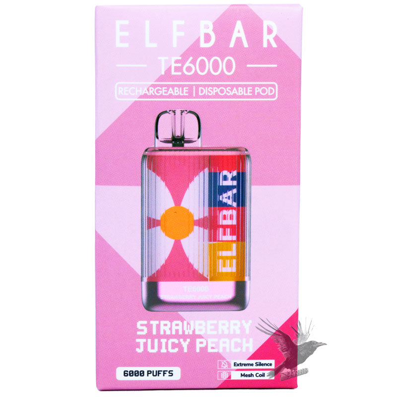 Elf Bar TE6000 Strawberry Juice Peach 