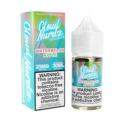 Cloud Nurdz Watermelon Apple Iced Salt Nic | $10.88 | Fast Shipping