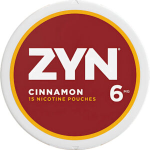 ZYN Cinnamon 6MG: Bold Flavor with 15 Pouches Per Can- Tobacco Free